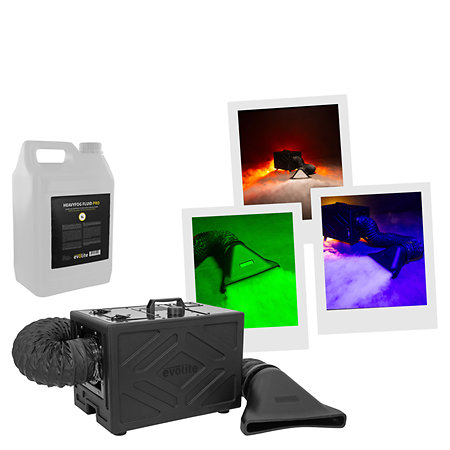 Pack HeavyFog 2000-P + HeavyFog Fluid PRO 5L Evolite