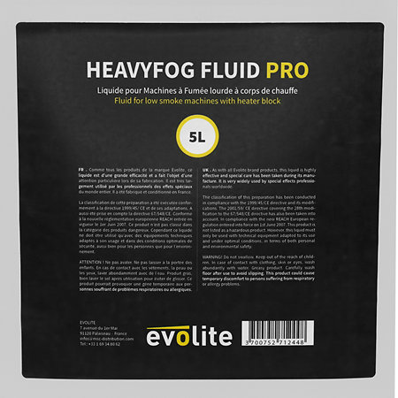 Pack HeavyFog 2000-P + HeavyFog Fluid PRO 5L Evolite