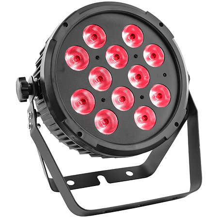 Pack FlatPAR 12x12W 6IN1 (lot de 6) + Flightcase Mac Mah