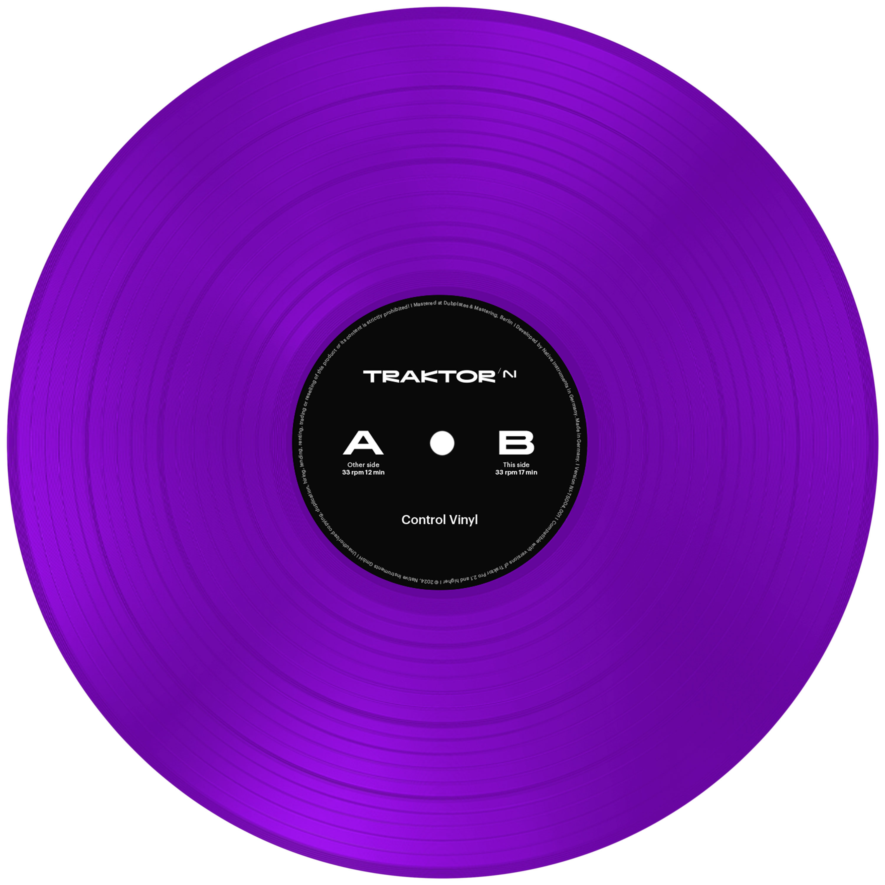 Native Instruments Traktor Control Vinyl Purple