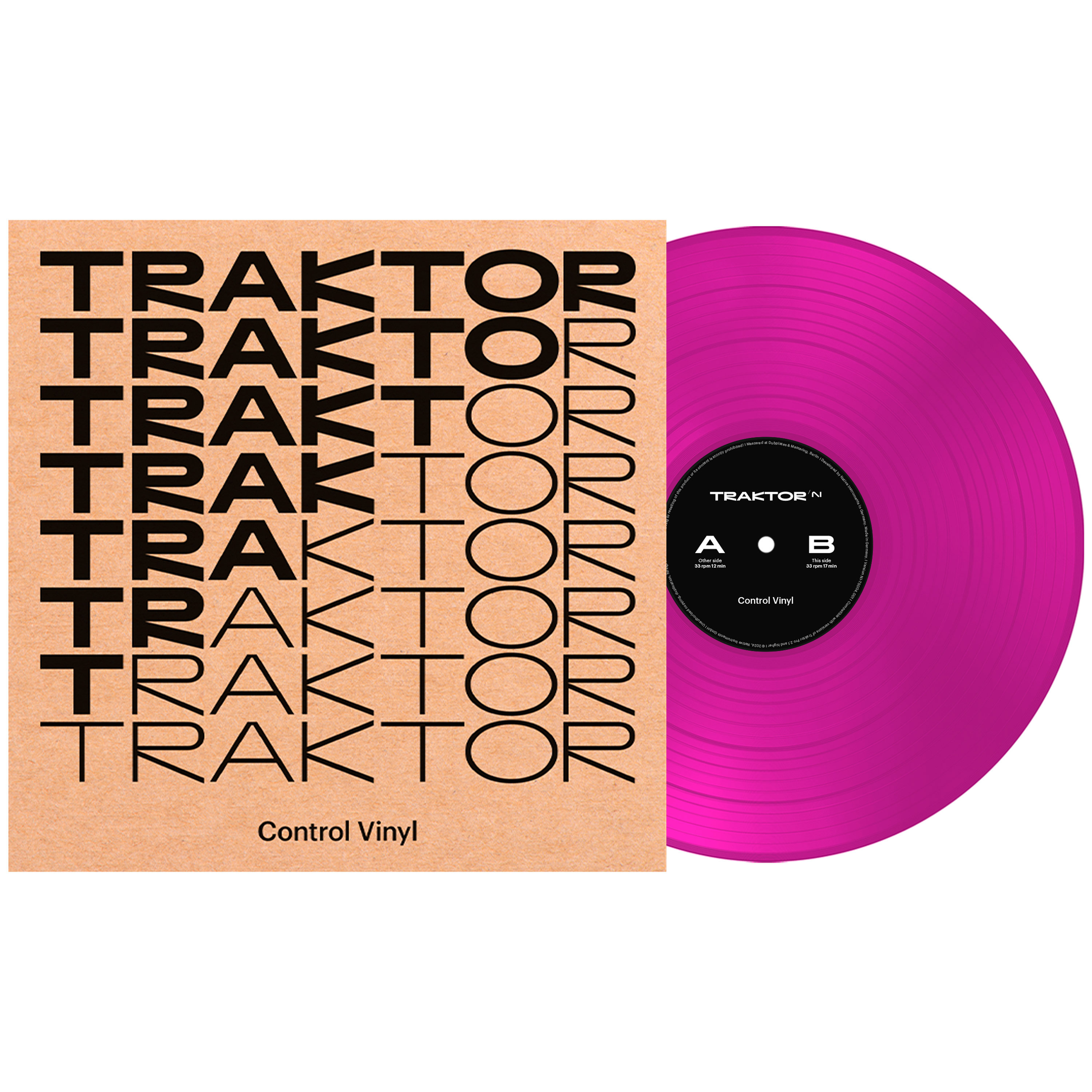 Native Instruments Traktor Control Vinyl Neon Pink Transparent