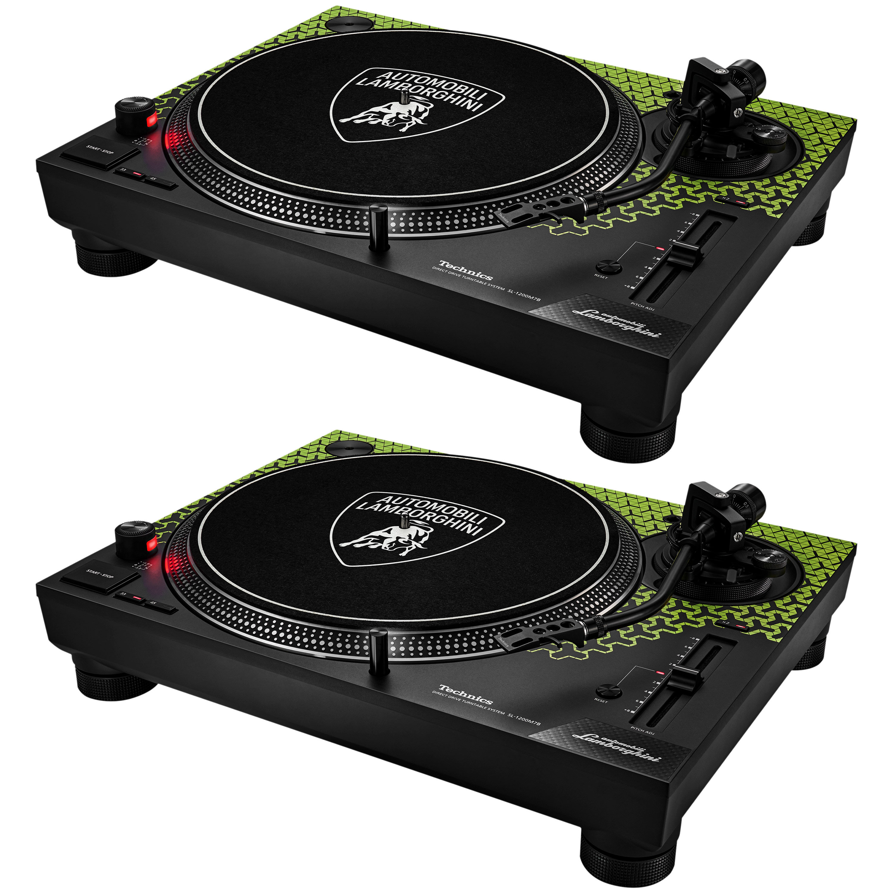 Technics SL-1200M7PEG Green Edition Lamborghini (la paire)