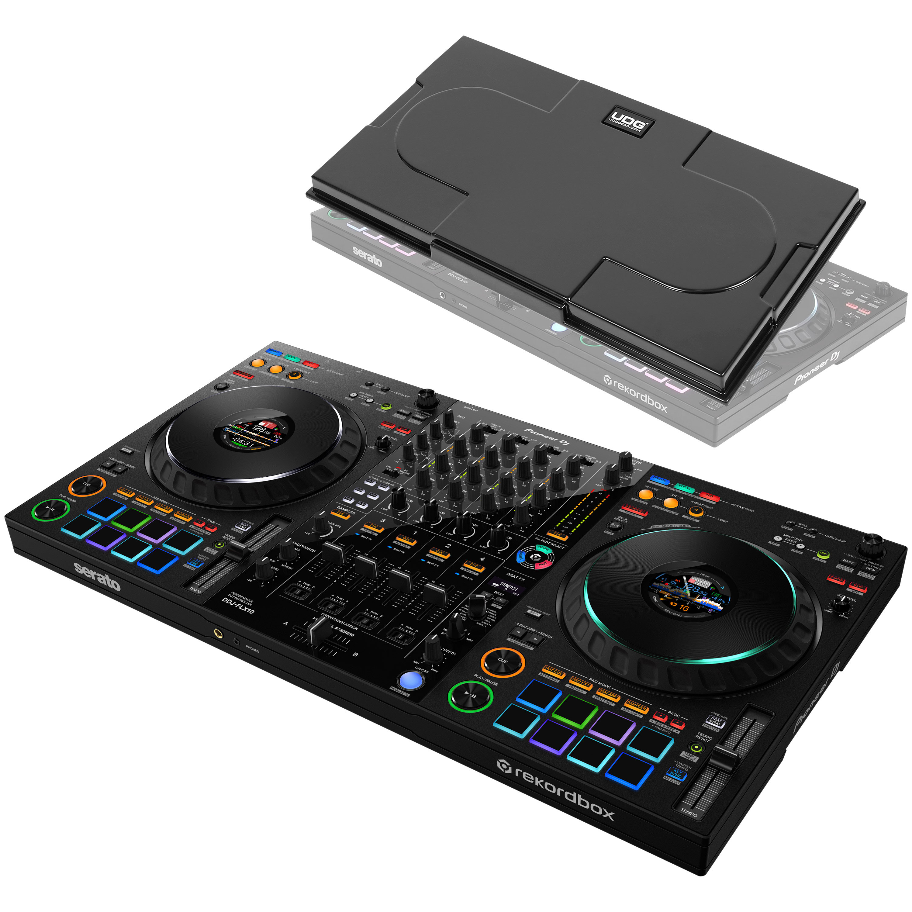 Pioneer DJ Pack DDJ-FLX10 + Capot de protection