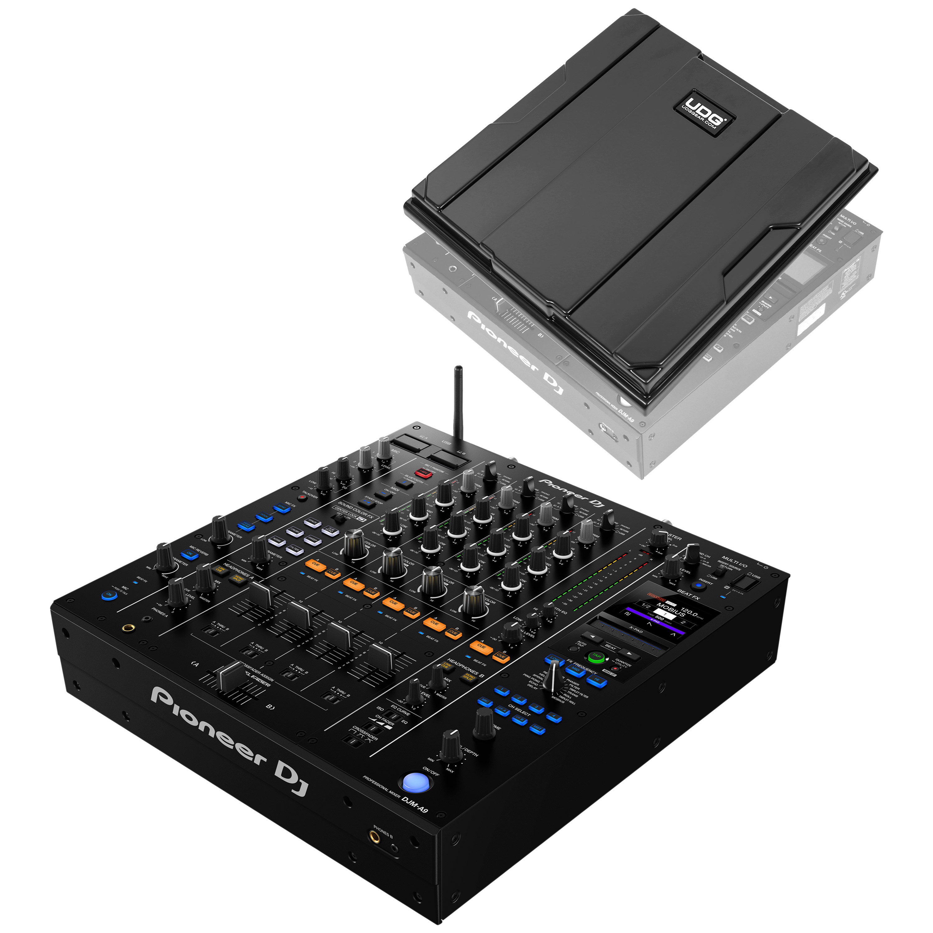 Pioneer DJ Pack DJM-A9 + Capot de protection