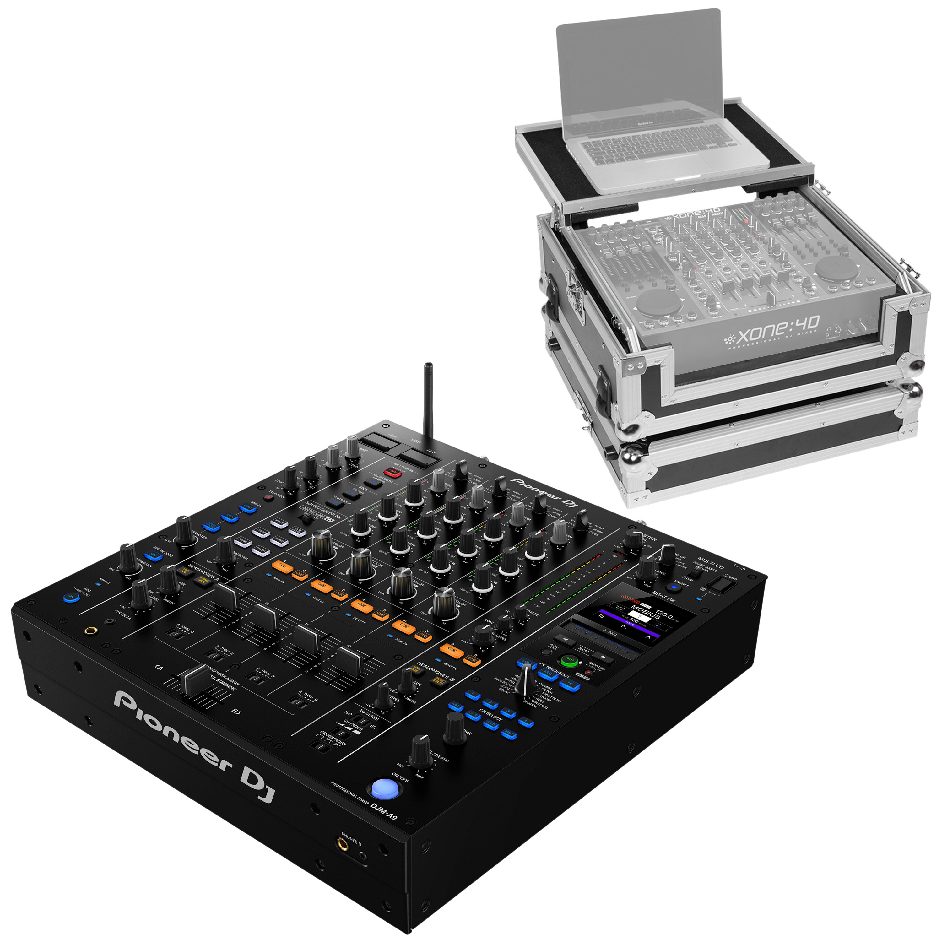 Pioneer DJ Pack DJM-A9 + Flight Case