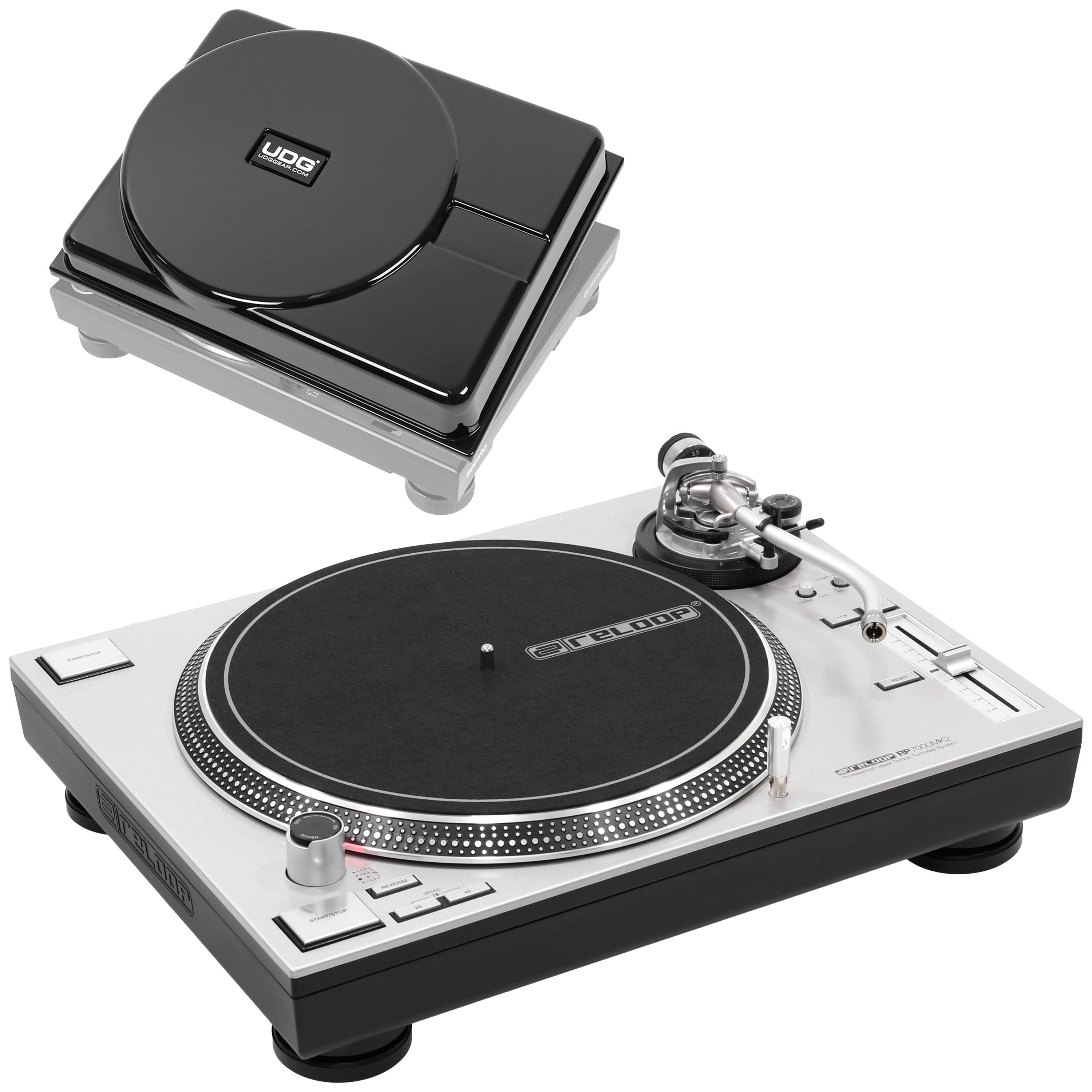 Reloop Pack RP 7000 MK2 Silver + Capot de protection