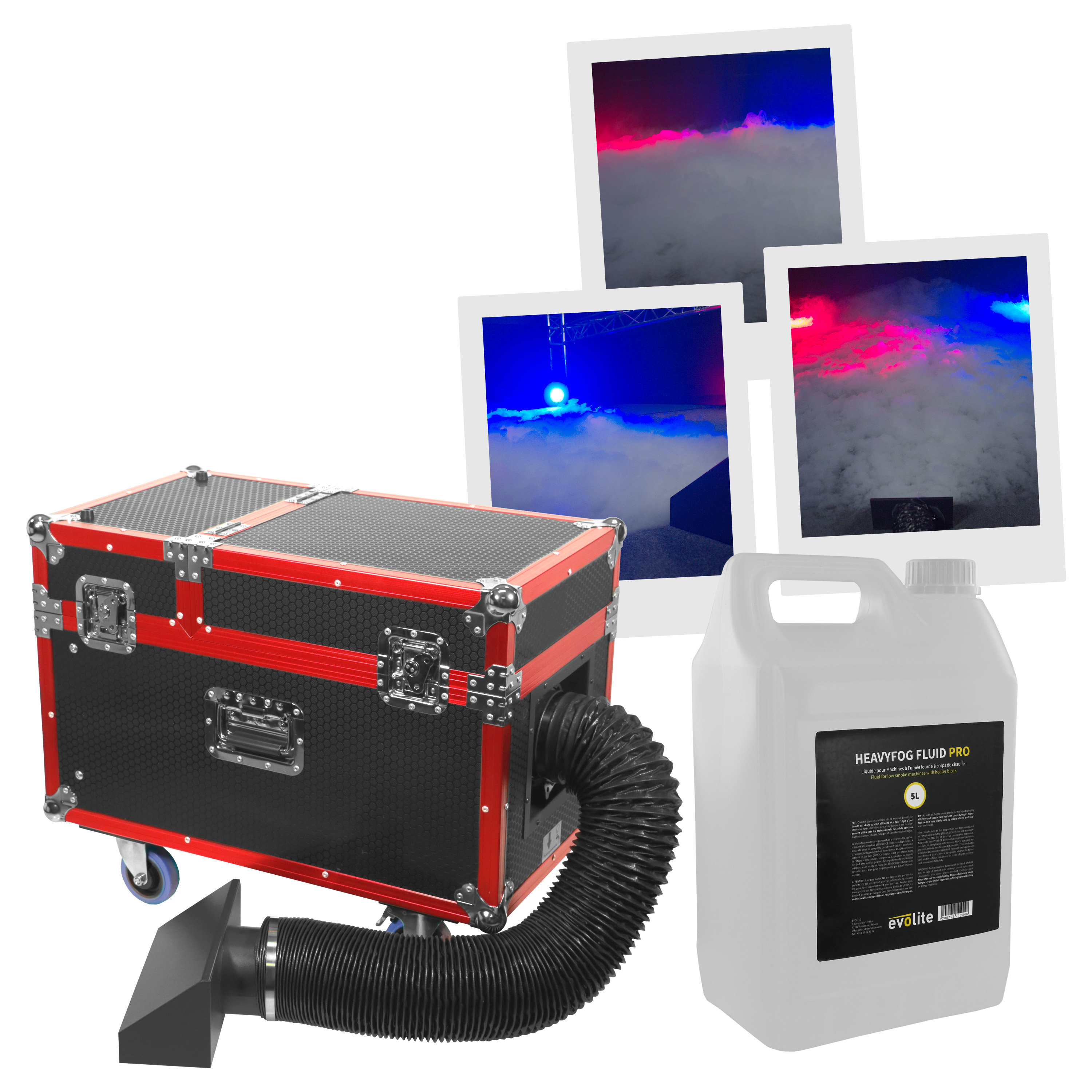 Evolite Pack HeavyFog 3000c + HeavyFog Fluid PRO 5L