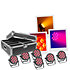 Pack FlatPAR 12x12W 6IN1 (lot de 6) + Flightcase Mac Mah