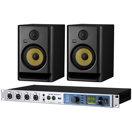 Pack Fireface UFX III + Rokit RP7 G5 (la paire) Rme