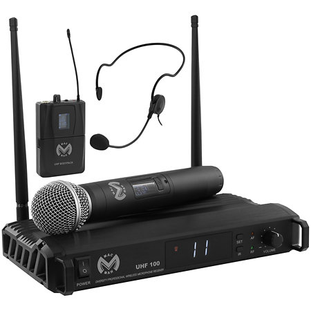 Pack UHF 100 M + Micro serre-tête Mac Mah