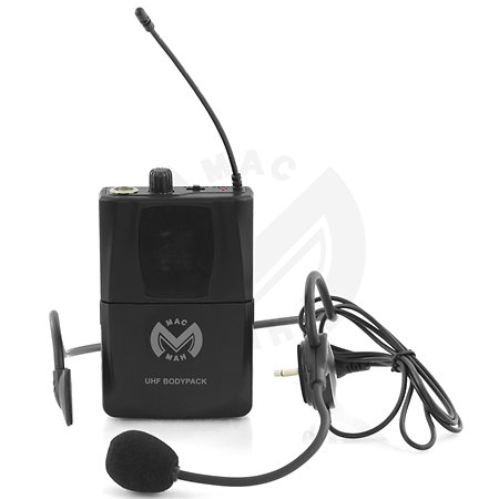 Pack UHF 200 M + Micro serre-tête (la paire) Mac Mah