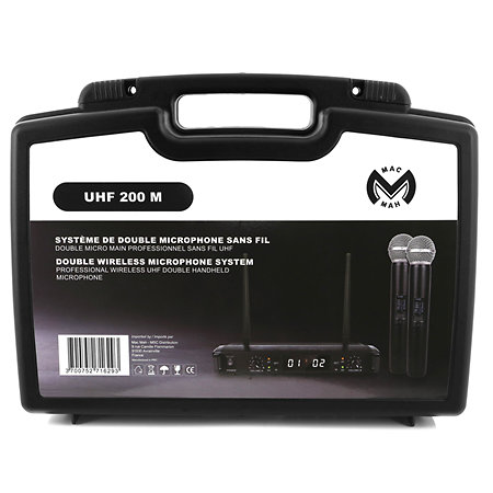 Pack UHF 200 M + Micro serre-tête (la paire) Mac Mah