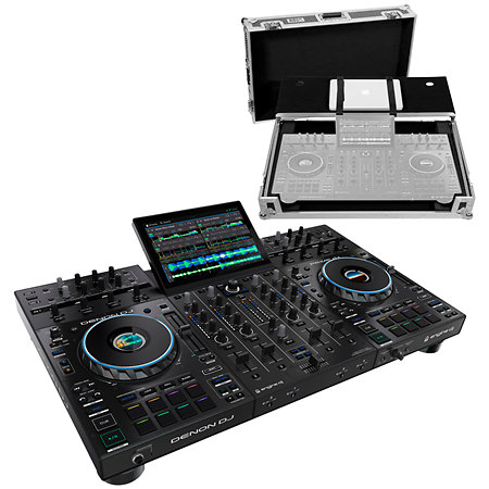 Pack Prime 4+ + Flight Case Silver Denon DJ