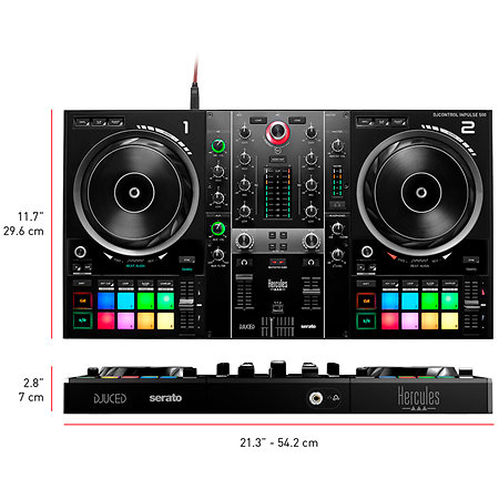 Pack DJControl Inpulse 500 + Enceinte Classic 5 G3 (la paire) Hercules DJ