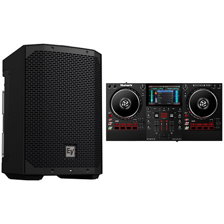 Pack Mixstream Pro+ + Enceinte Everse 8 Numark