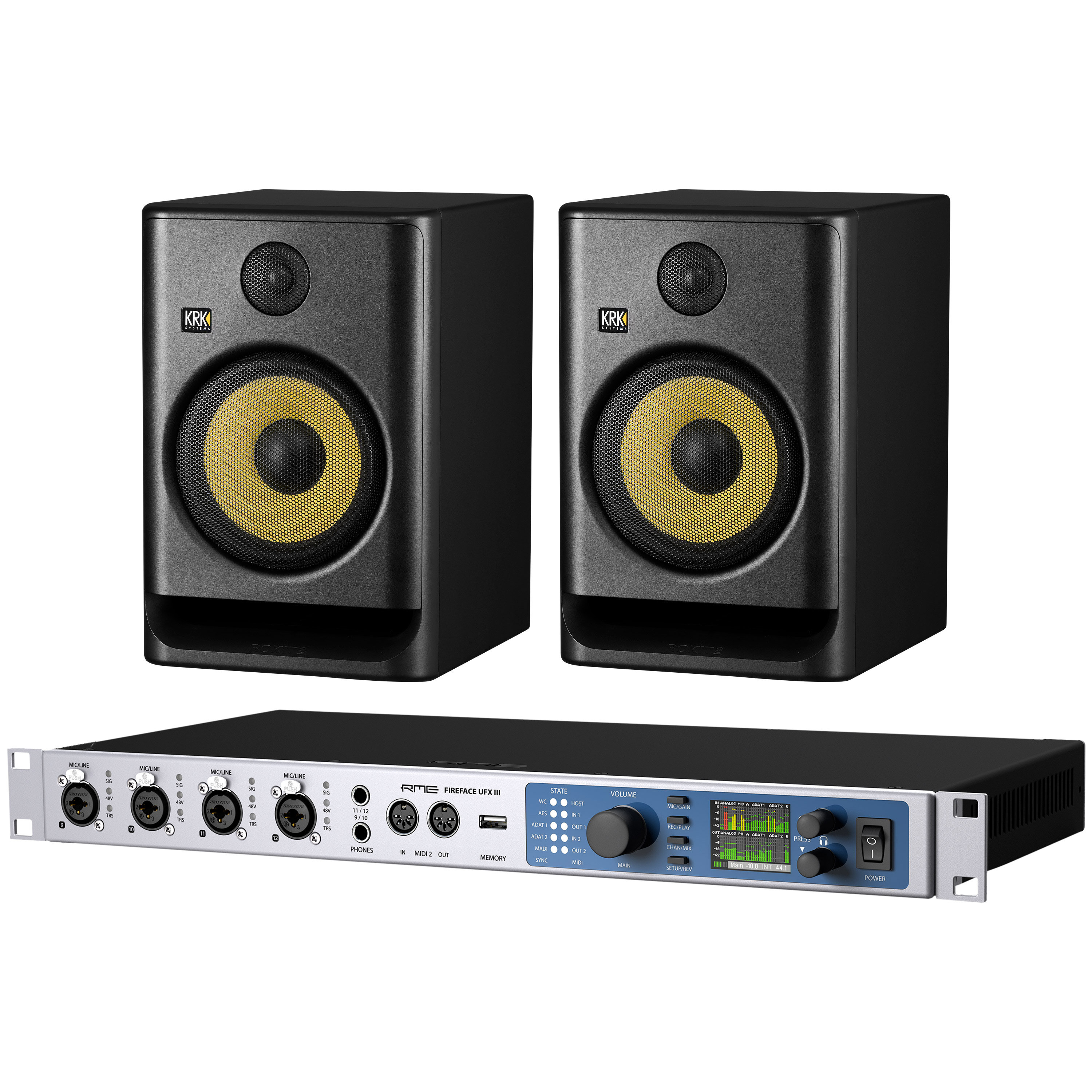Rme Pack Fireface UFX III + Rokit RP8 G5 (la paire)