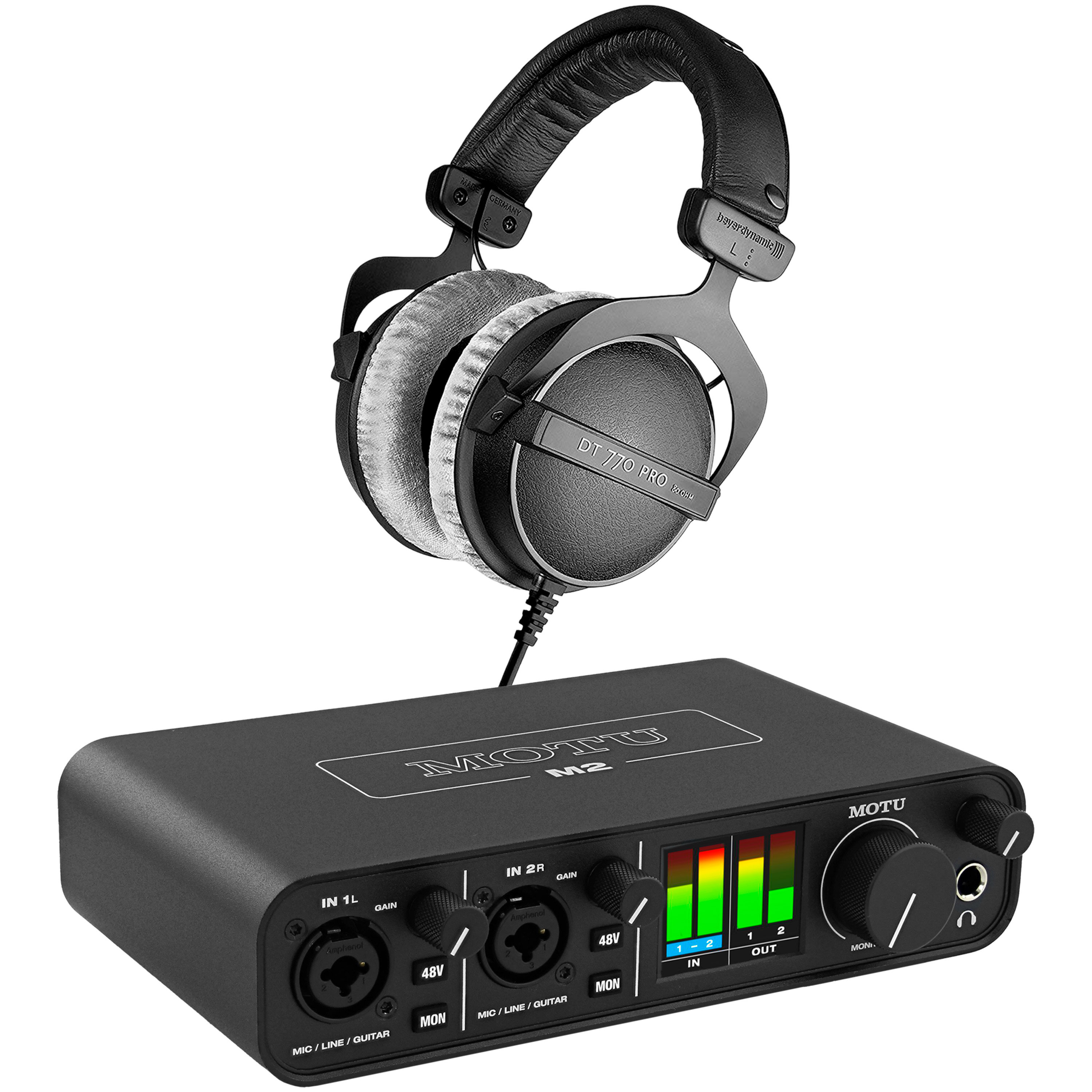 Motu Pack M2 + Casque DT 770 Pro 80