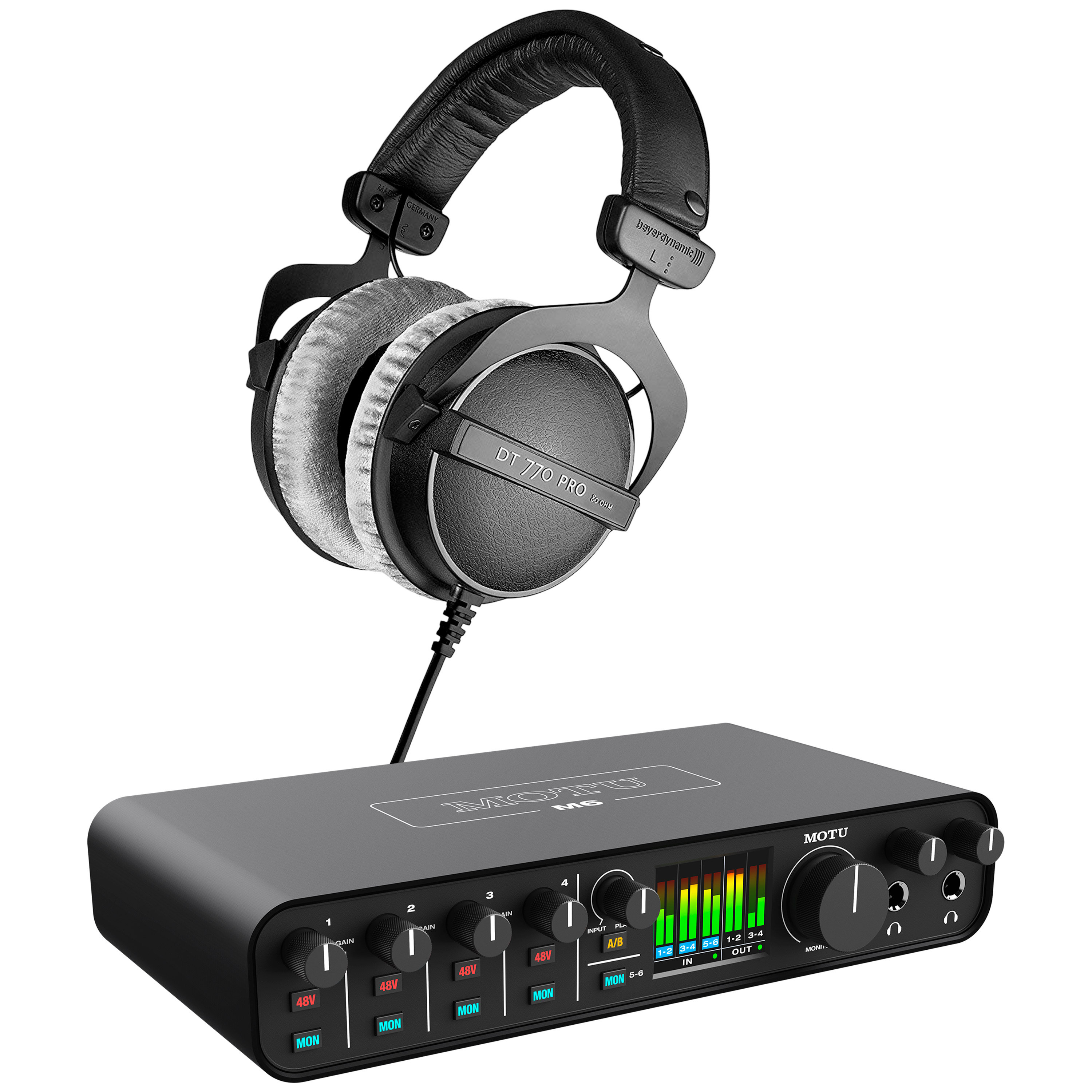 Motu Pack M6 + Casque DT 770 Pro 80