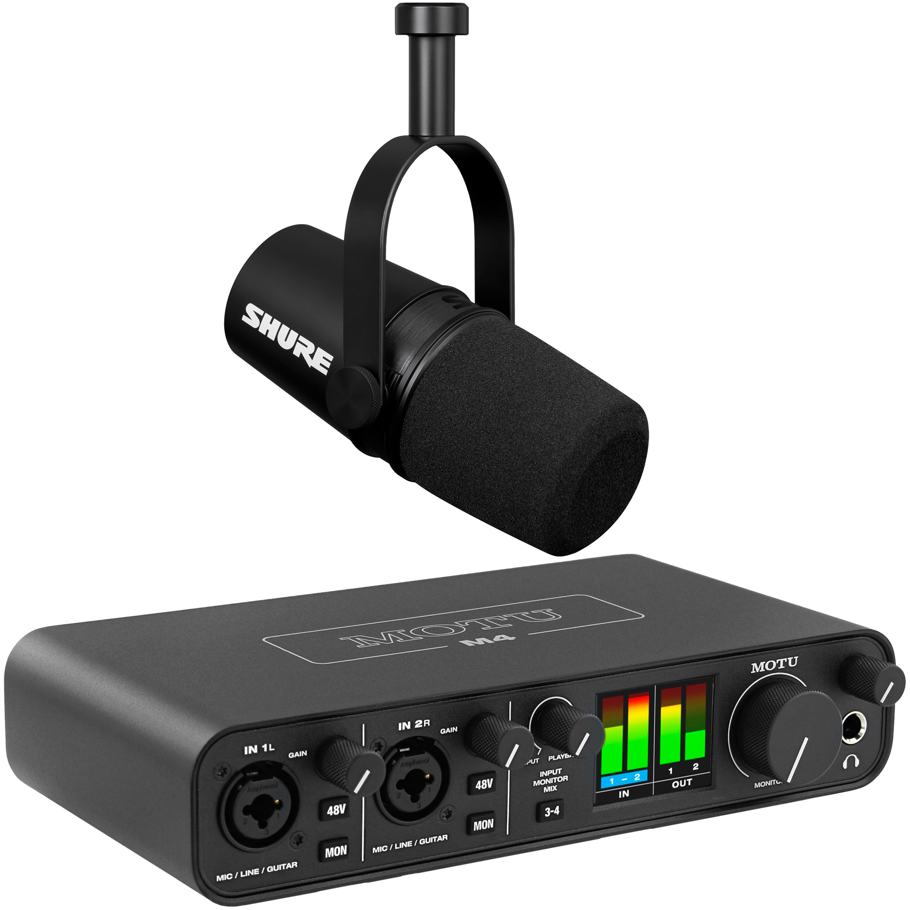 Motu Pack M4 + Micro MV7X