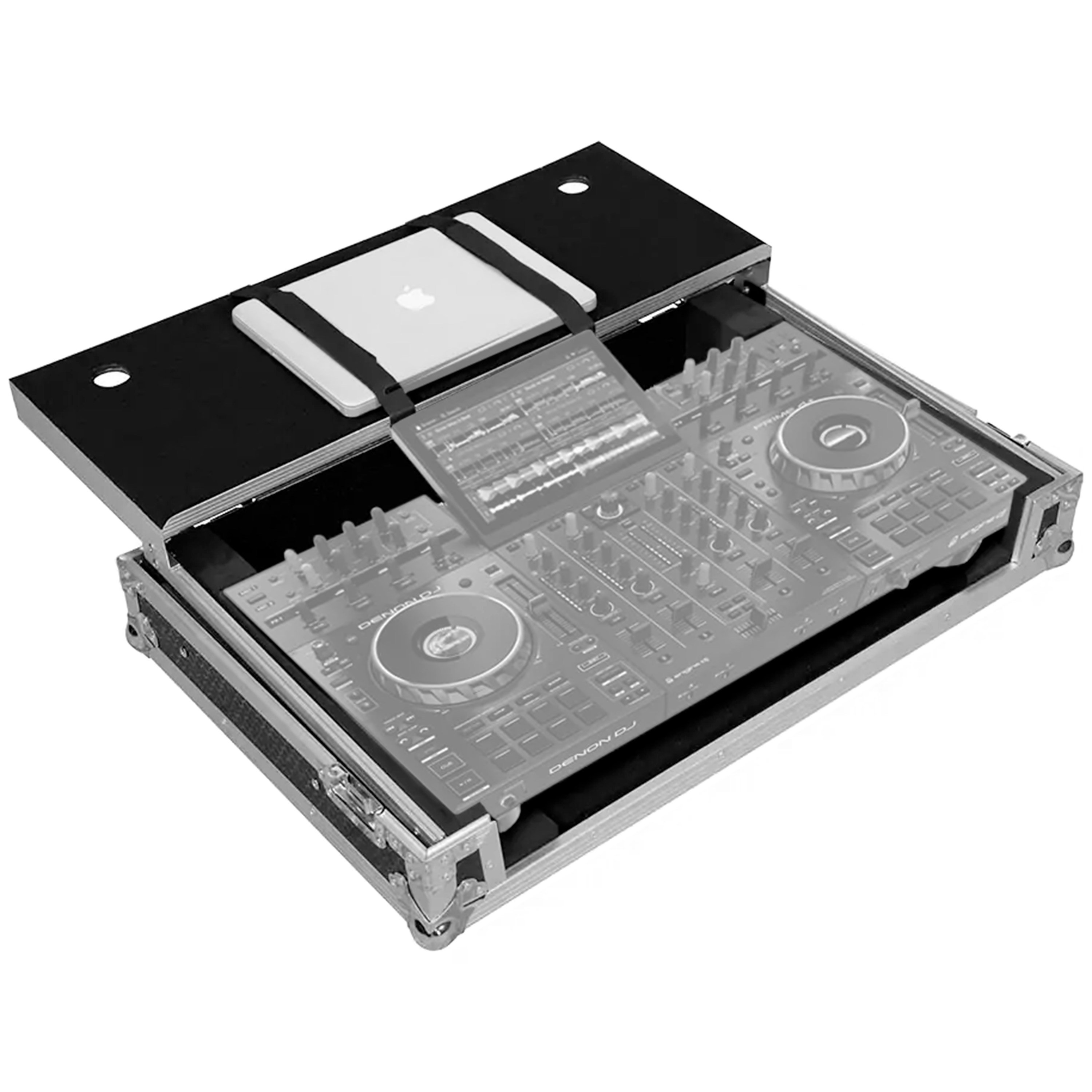 Denon DJ Pack Prime 4+ + Flight Case Silver