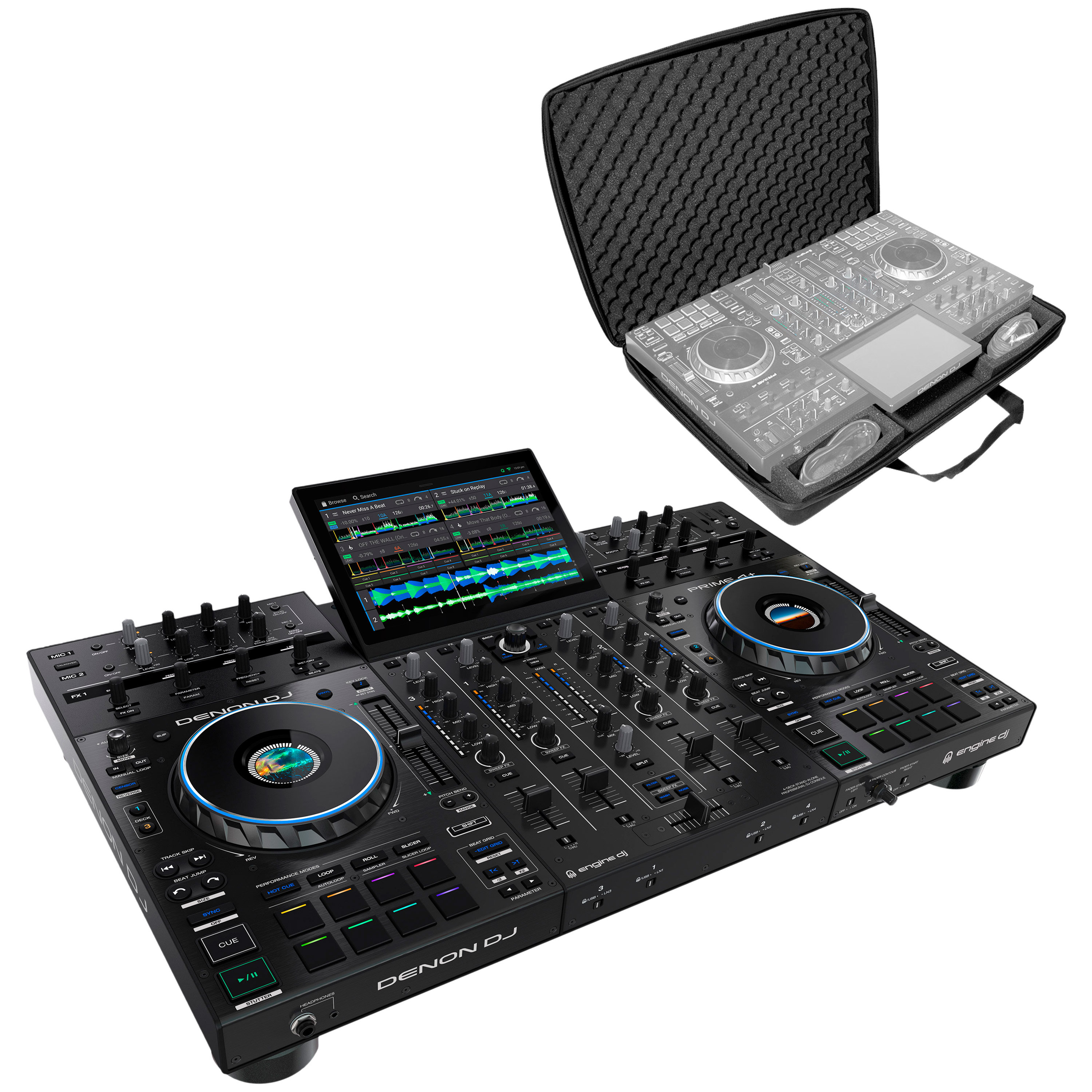 Denon DJ Prime 4+ + Etui Contrôleur DJ