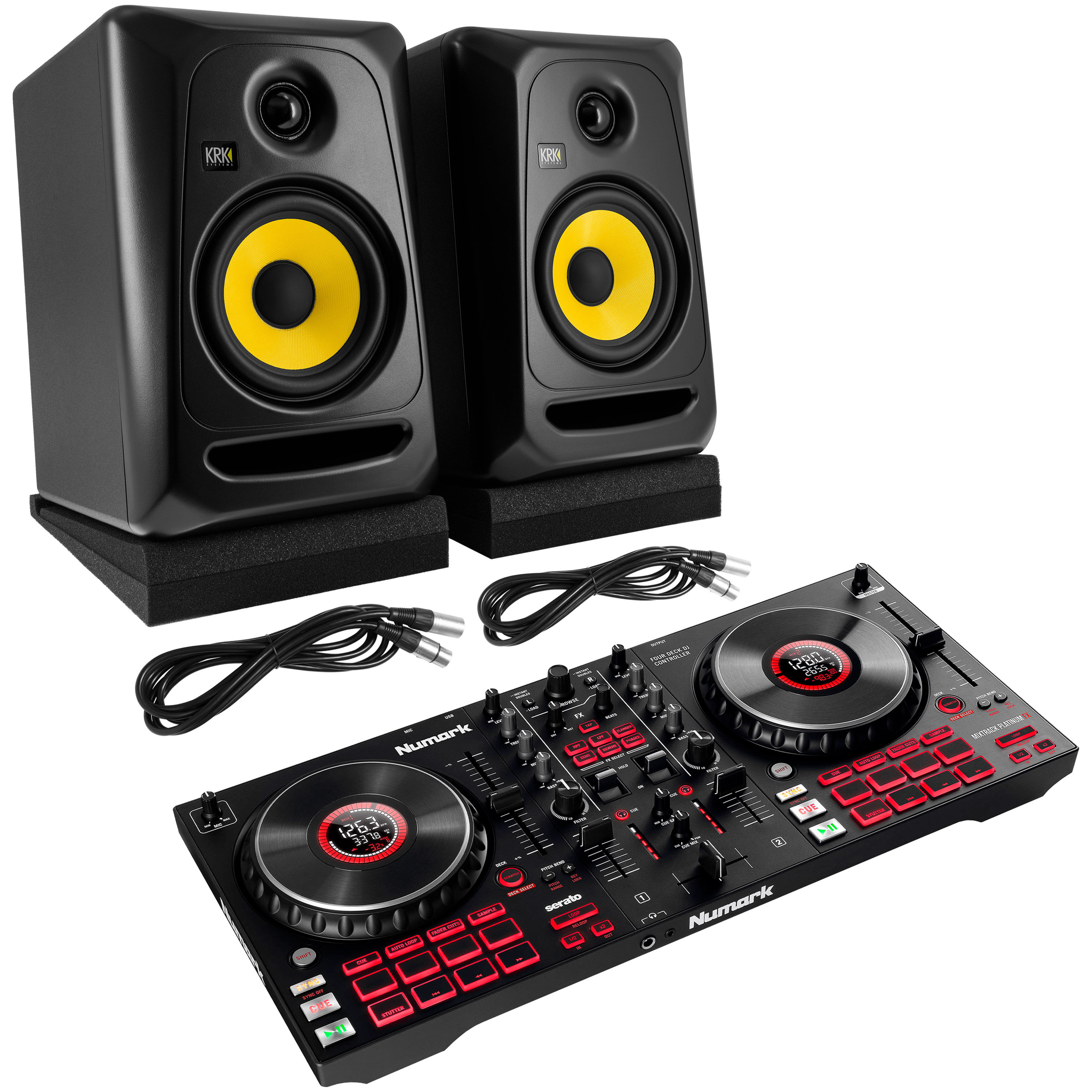 Numark Pack Mixtrack Platinum FX + Enceinte Classic 5 (la paire)