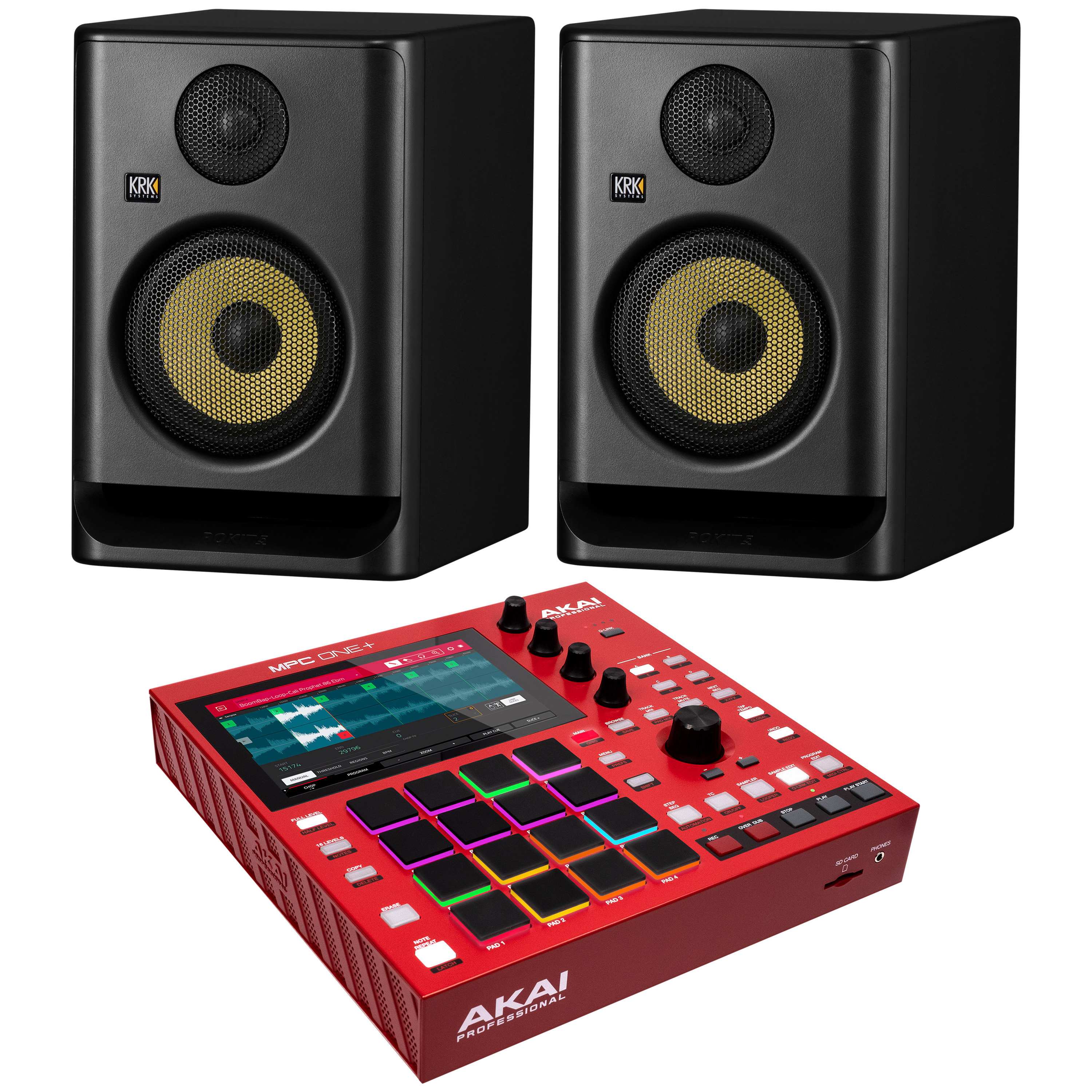 Akai Pack MPC One+ + Rokit RP5 G5 (La paire)