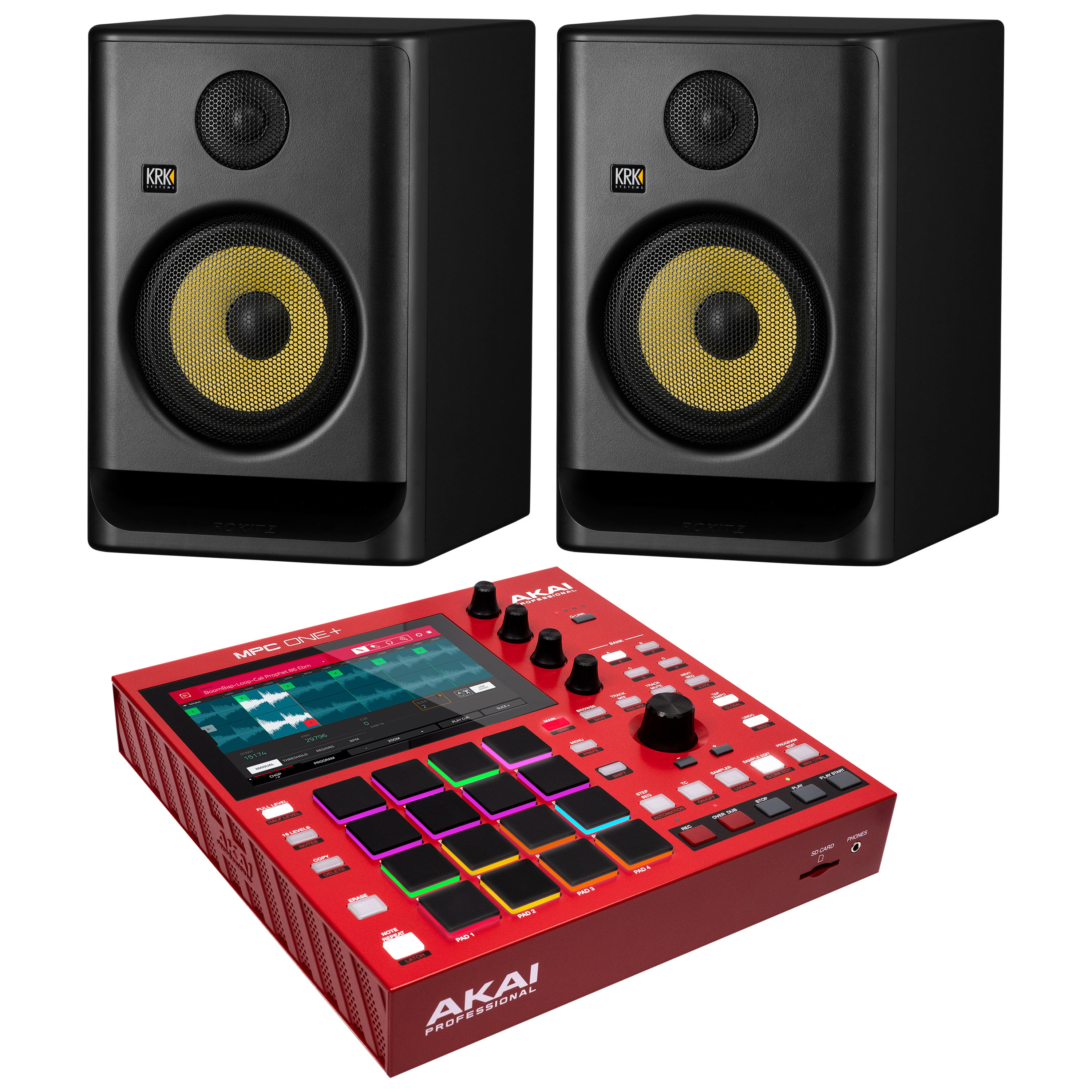 Akai Pack MPC One+ + Rokit RP7 G5 (la paire)