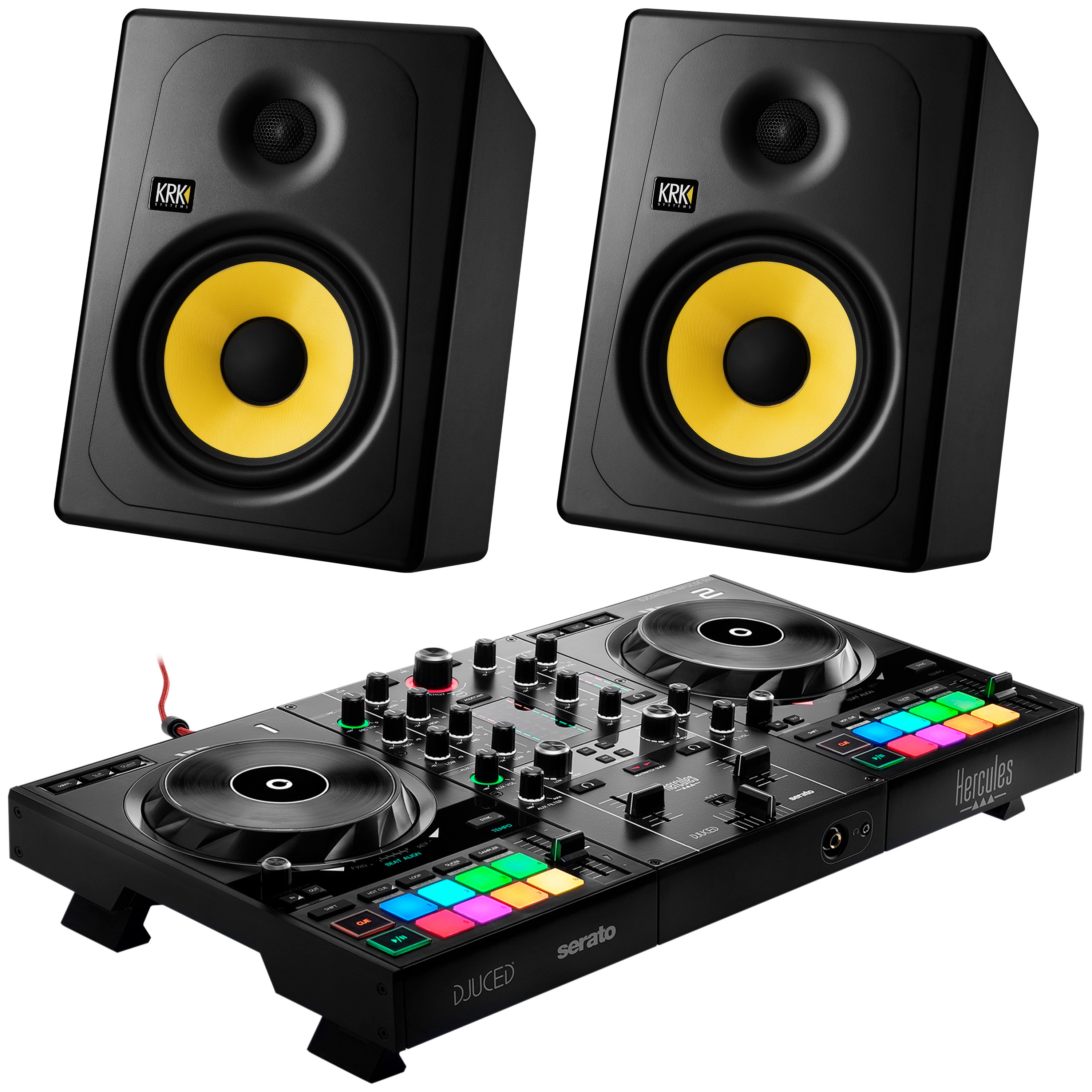 Hercules DJ Pack DJControl Inpulse 500 + Enceinte Kreate 8 (la paire)