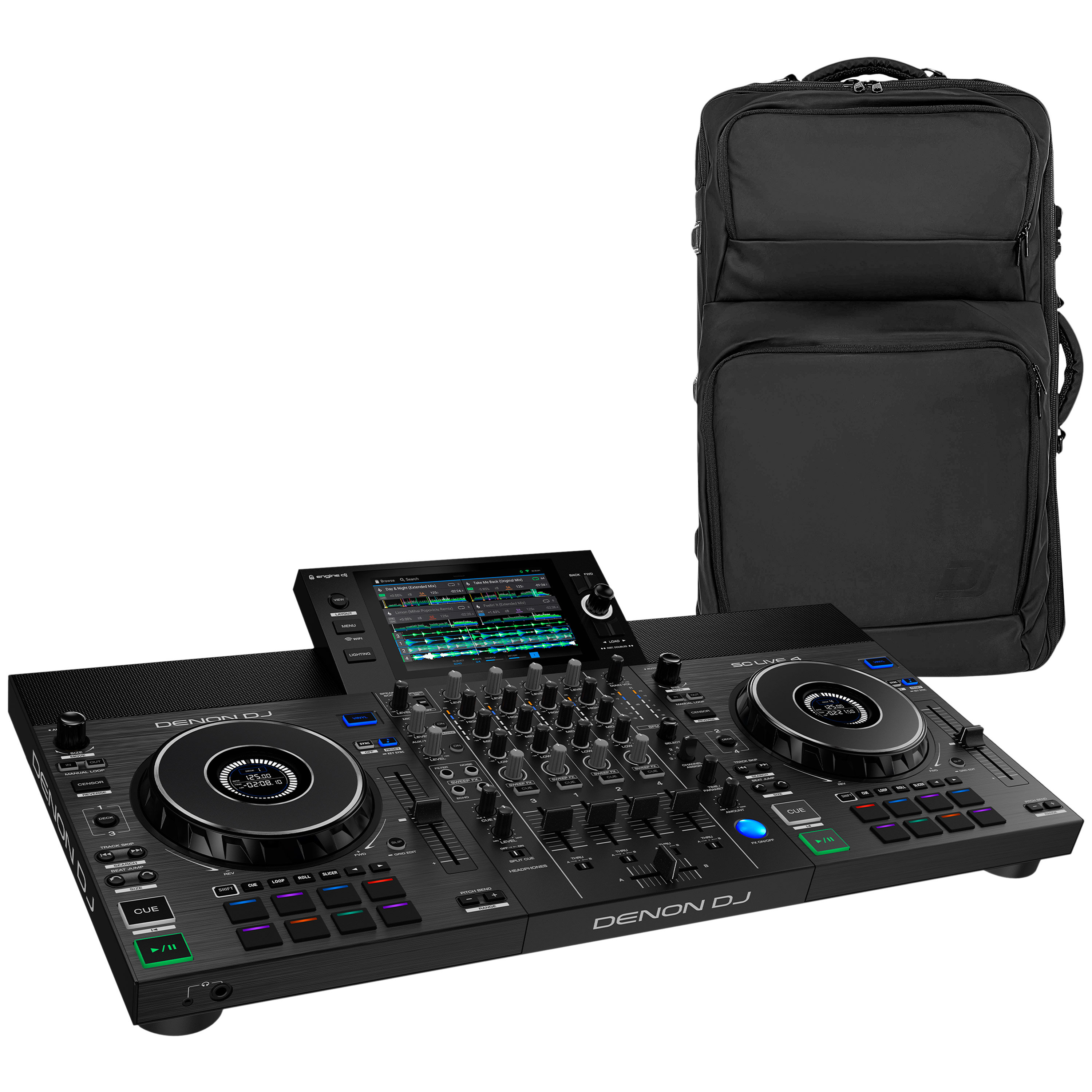 Denon DJ Pack SC Live 4 + Sac à dos K-Max Plus MK2 Large 4 Channels