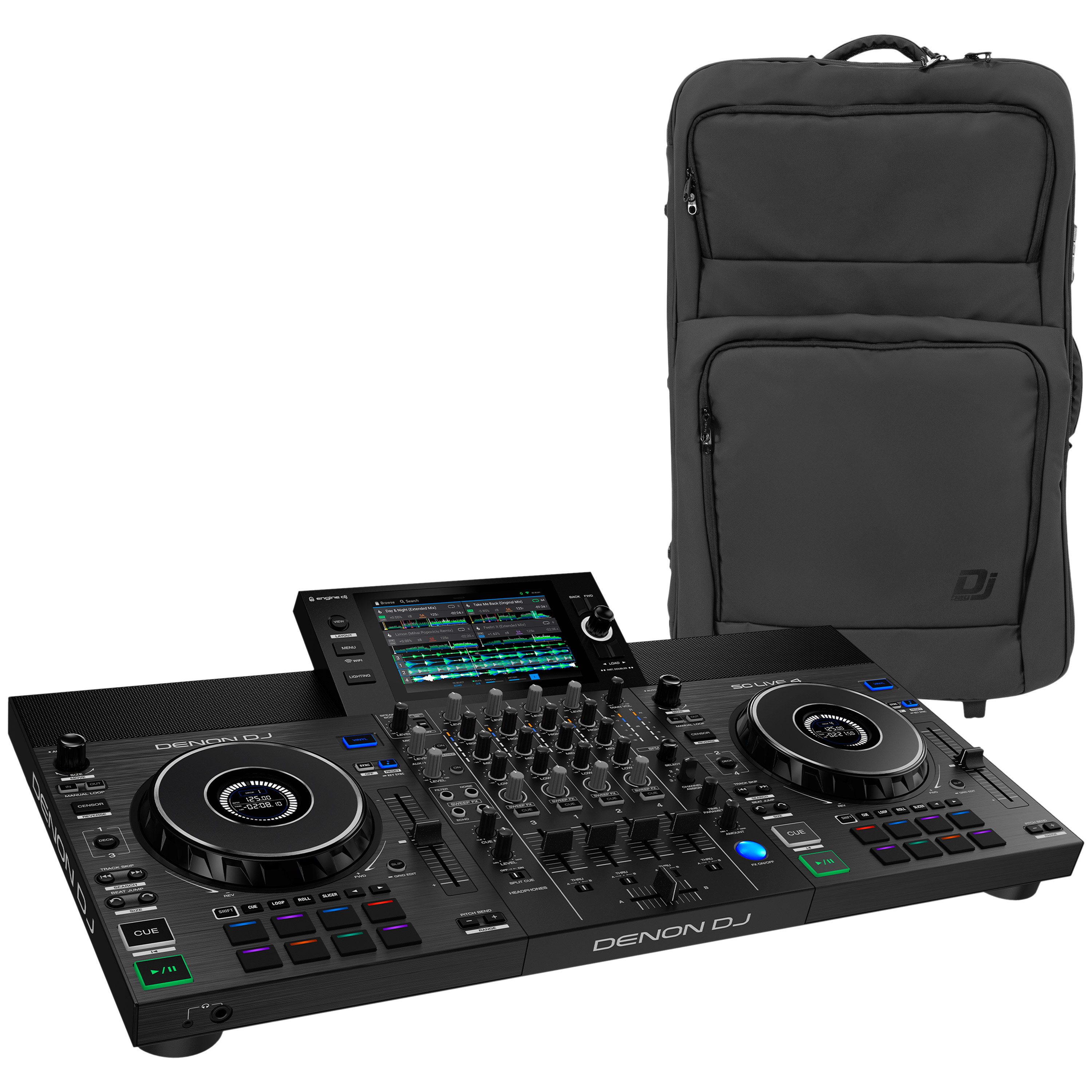Denon DJ Pack SC Live 4 + Sac à dos K-Max Plus MK2 SE Wheels