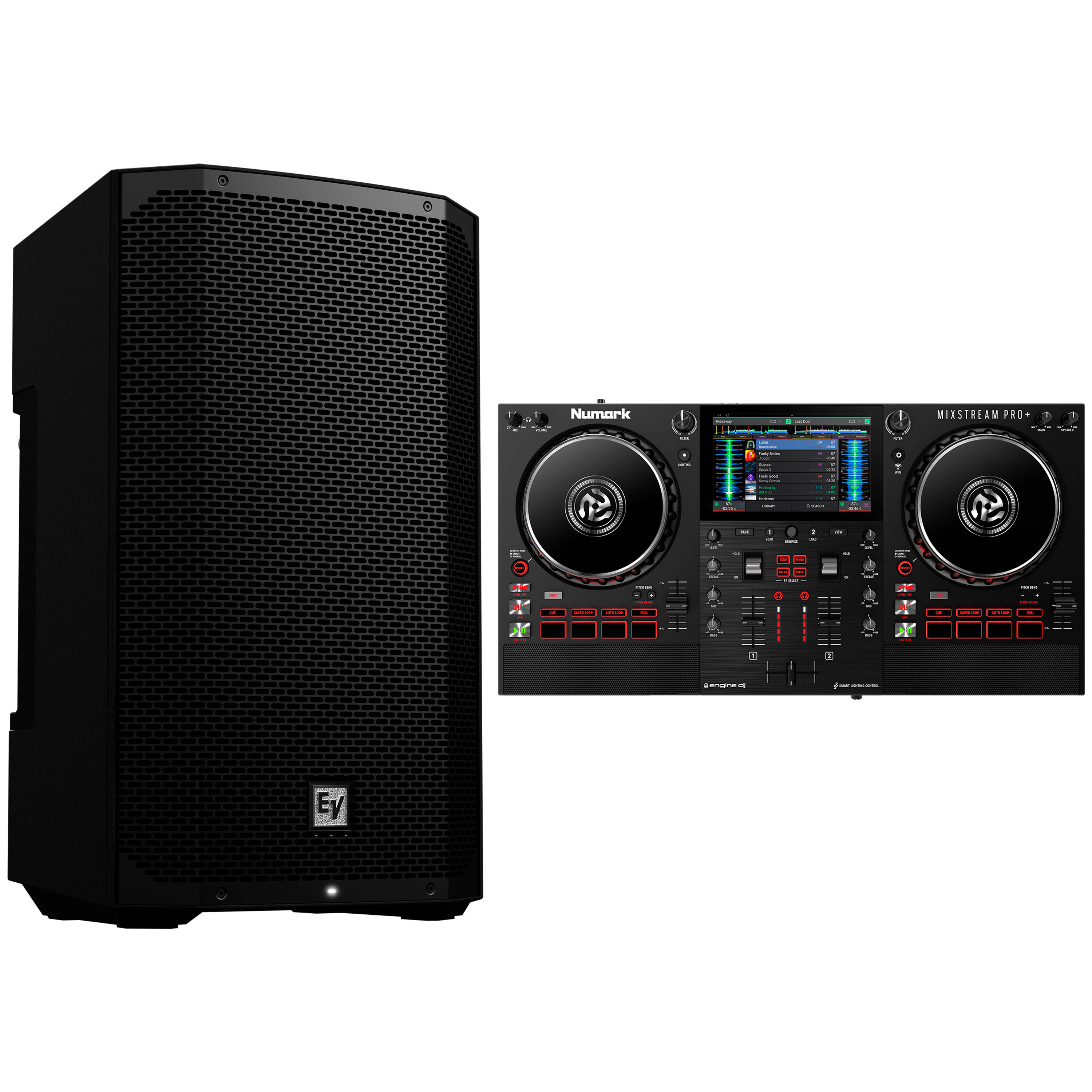 Numark Pack Mixstream Pro+ + Enceinte Everse 12