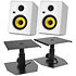 Kreate 5 White + Supports bas (La paire) Krk