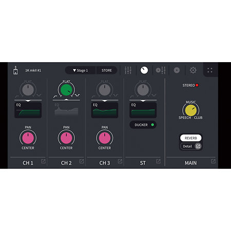 Stagepas 1K MKII + Cover + YDM 505 Yamaha