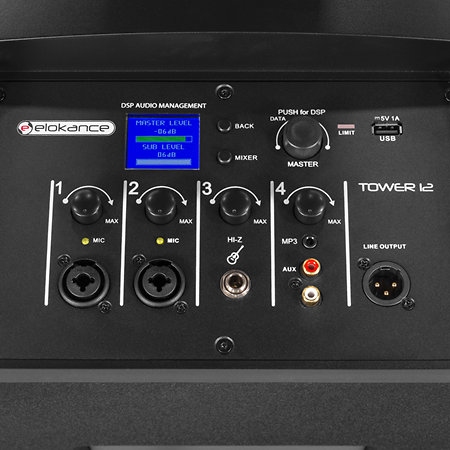 Tower 12 (la paire) + Promix 4 + UHF 2000 M Elokance