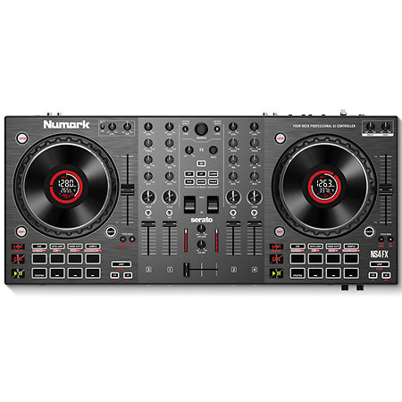 NS4FX + K-Max MK3 Large 3/4 Channel DJ Controller Backpack Numark