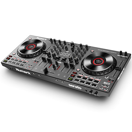 NS4FX + K-Max MK3 Large 3/4 Channel DJ Controller Backpack Numark