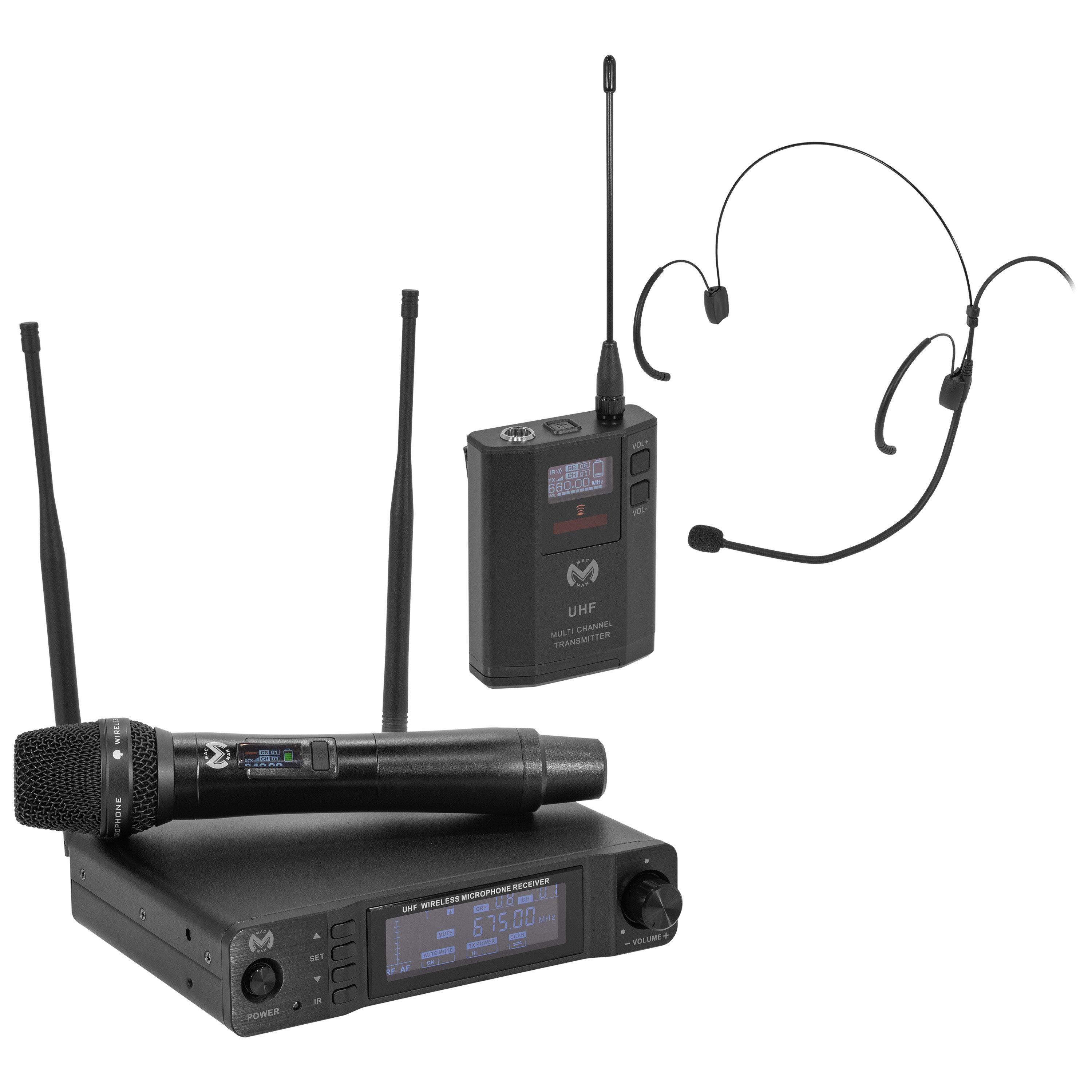 Mac Mah UHF 1000 M + UHF 1000 Bodypack