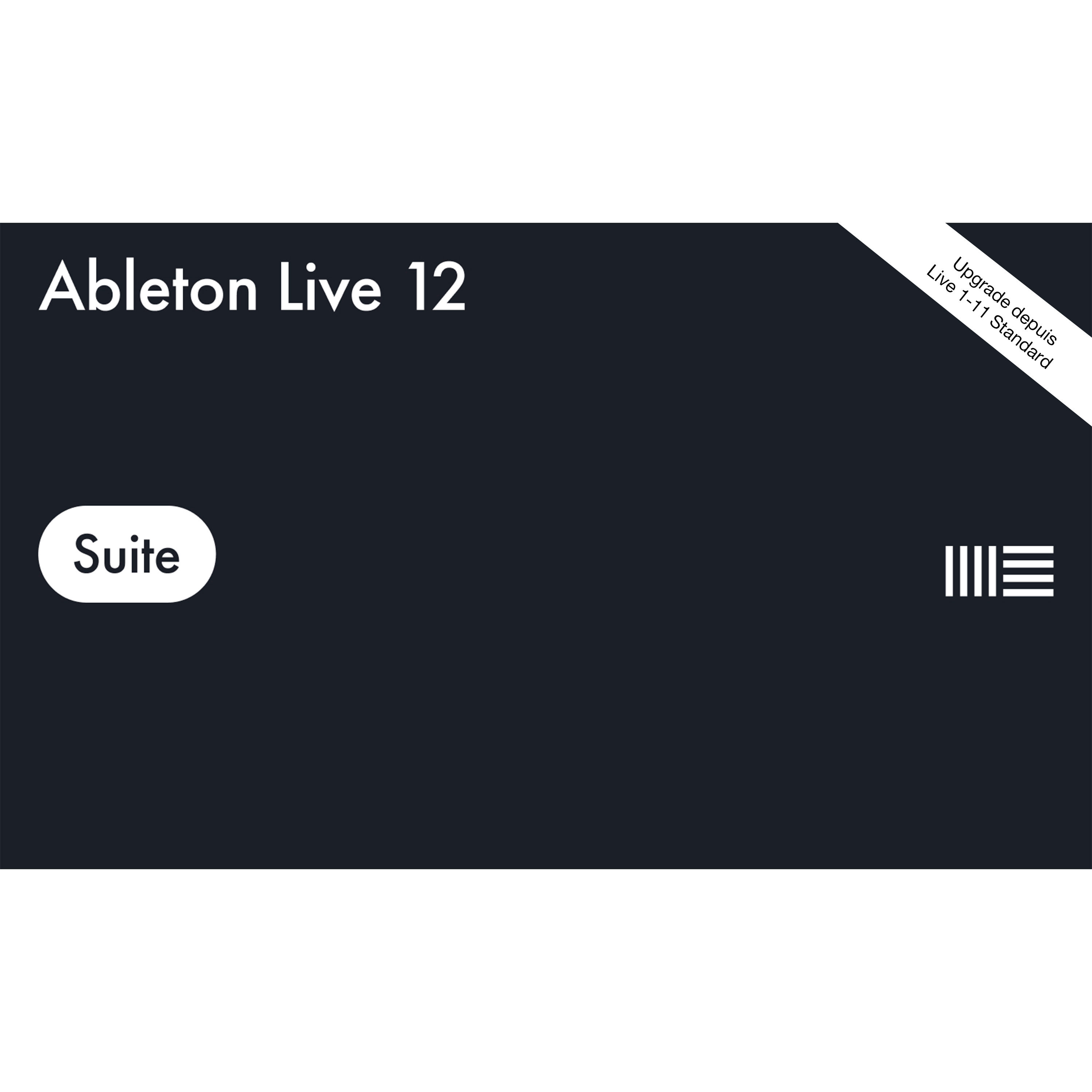 Ableton Live 12 Suite UPG depuis Live 1-11 Standard