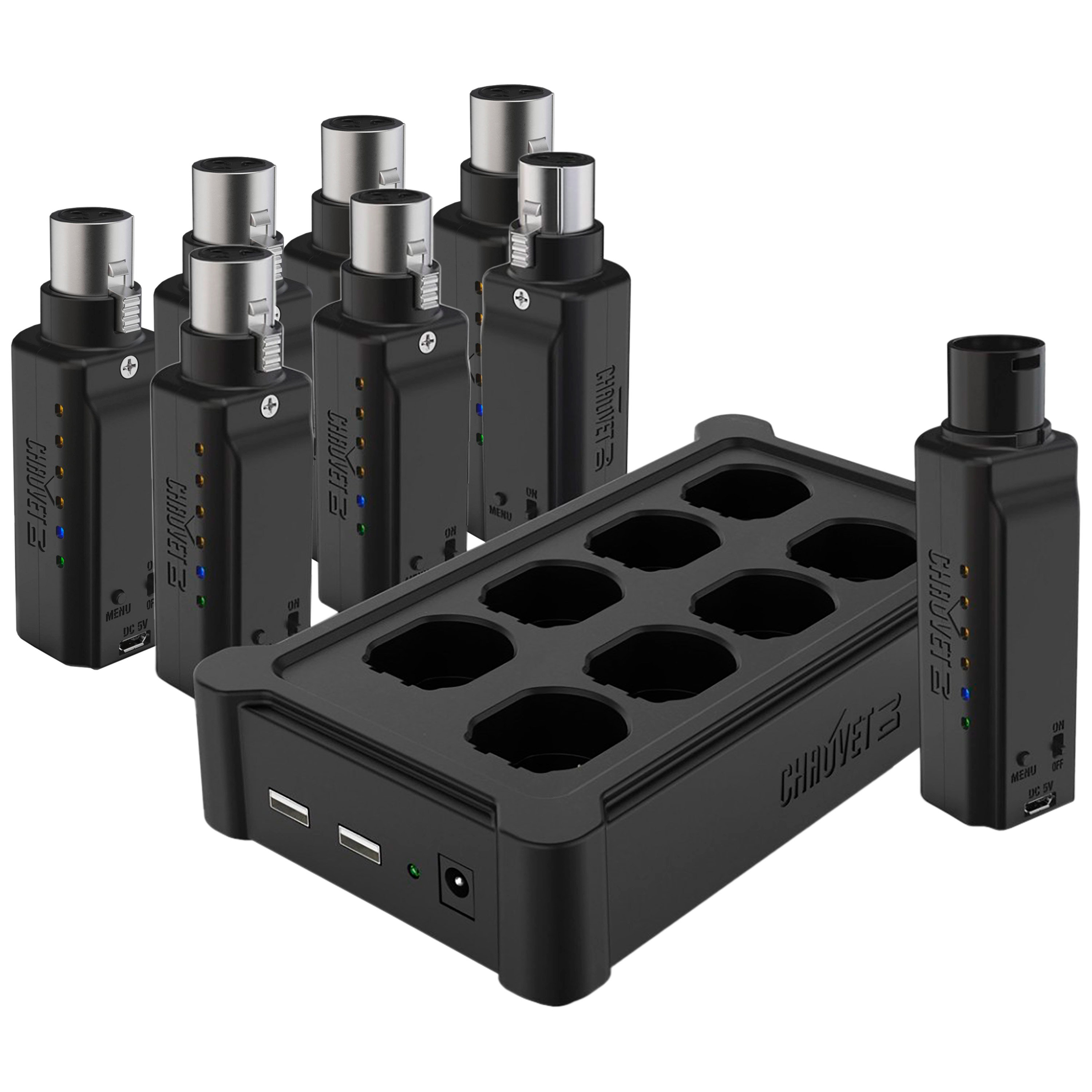 Chauvet Pack D-Fi XLR Pack + 4 Récepteurs sup