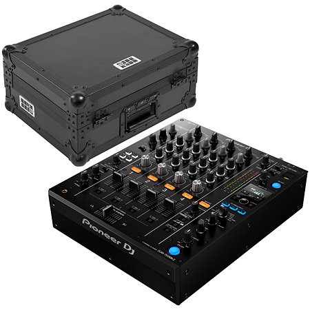 DJM 750 MK2 + Flight 12" Mixer CDJ Black Pioneer DJ