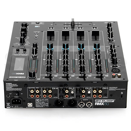 RMX 60 DIGITAL + Flight 12" Mixer CDJ Black Reloop
