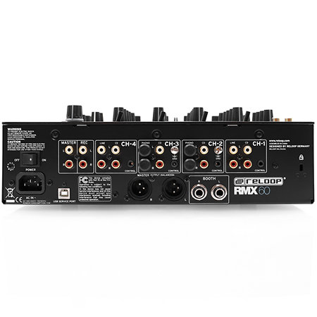 RMX 60 DIGITAL + Flight 12" Mixer CDJ Black Reloop