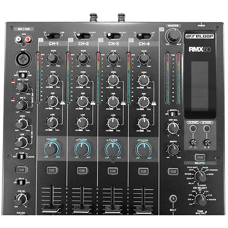 RMX 60 DIGITAL + Flight 12" Mixer CDJ Black Reloop