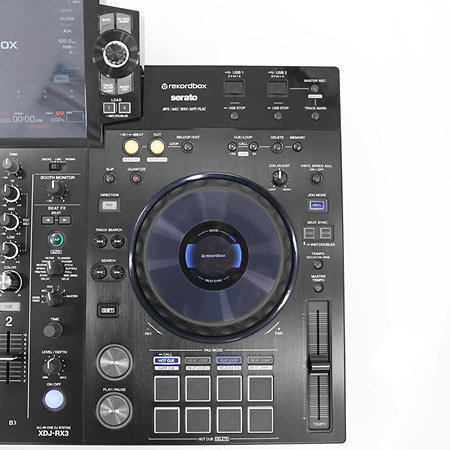 XDJ-RX3 + Table DJ Workstation Z Wheel Silver Pioneer DJ