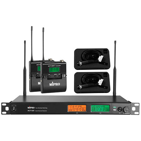 Pack ACT 500 DUO micro cravate MU55L Mipro