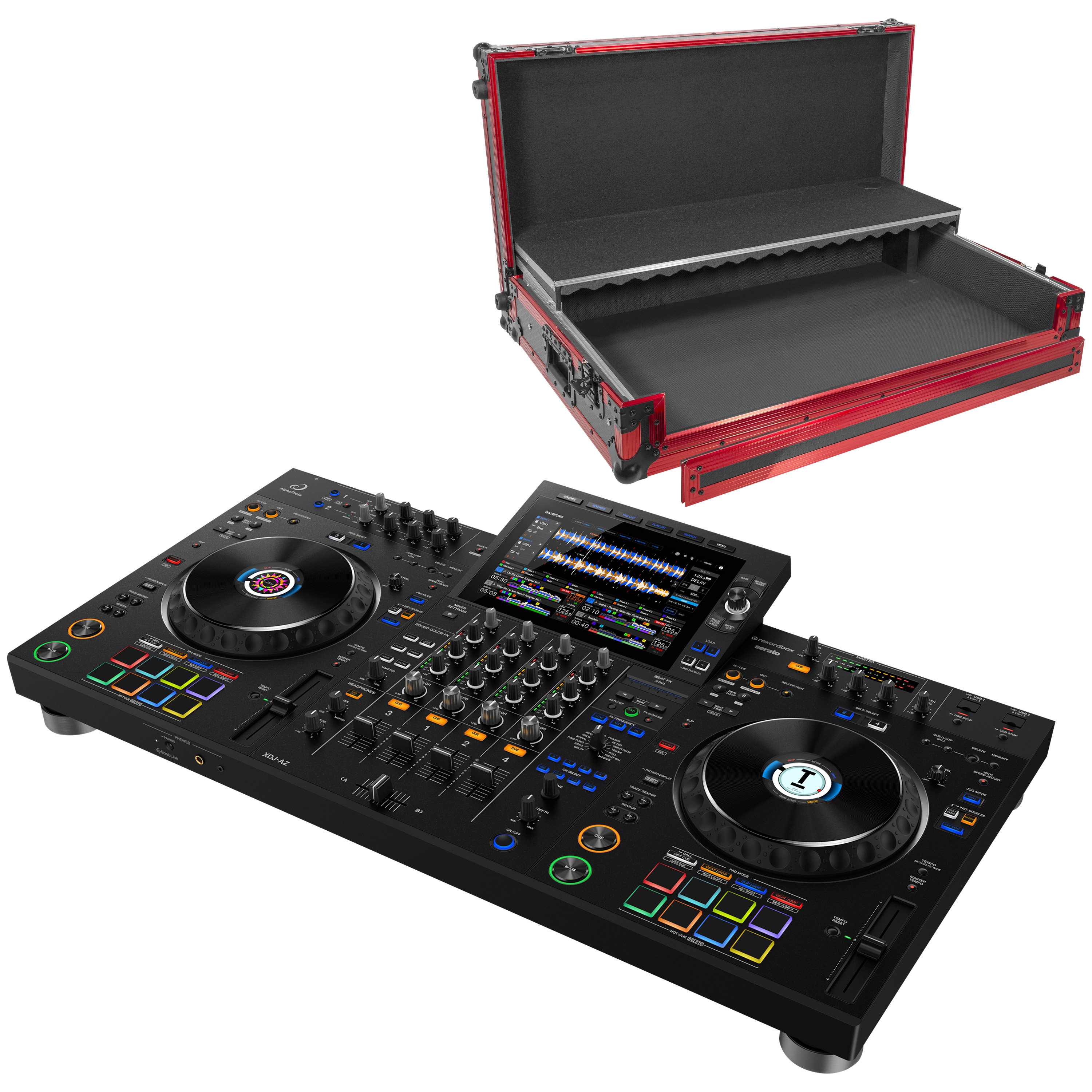 Pioneer DJ XDJ-AZ + Flight case Elite Wheel
