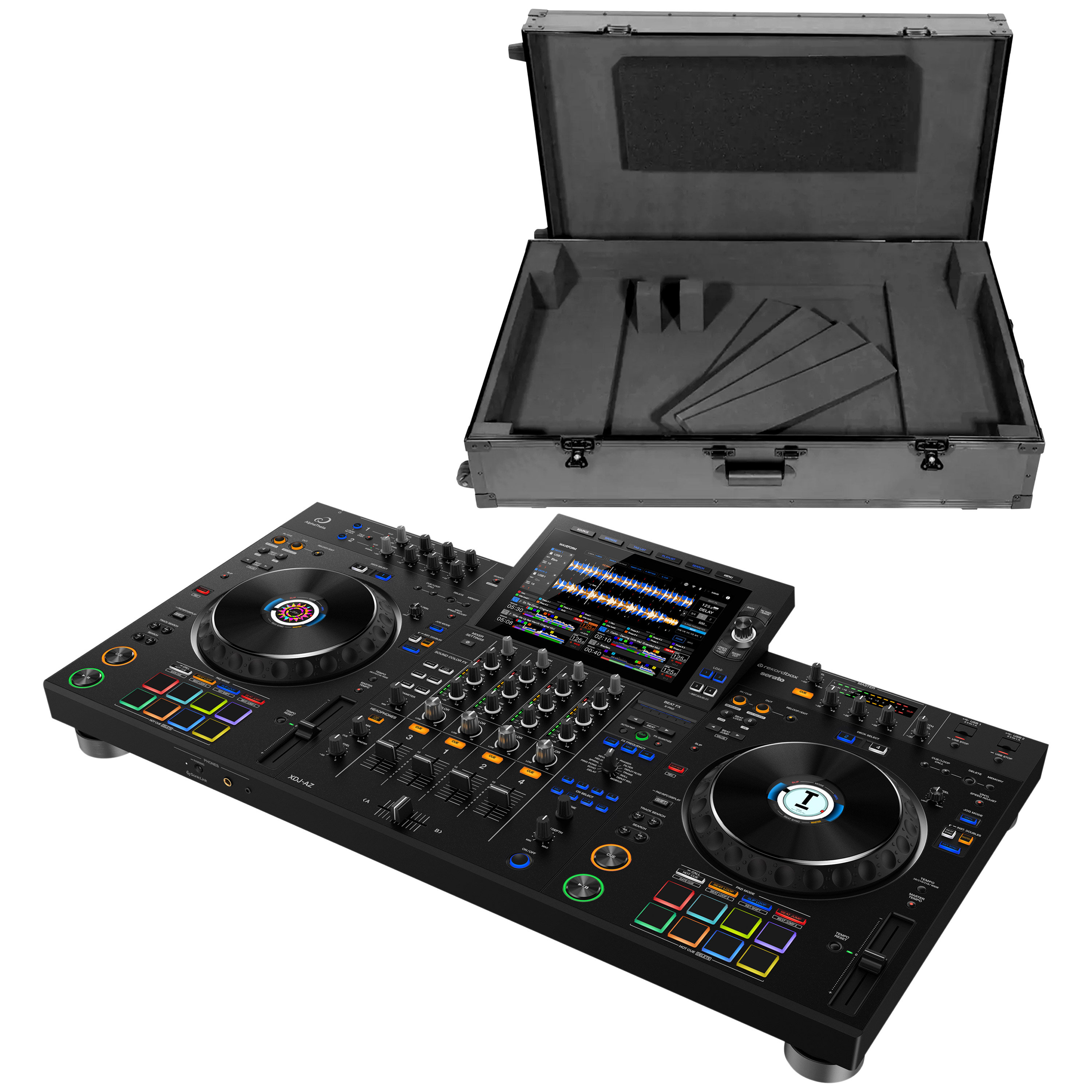 Pioneer DJ XDJ-AZ + Flight Control Trolley XDJ-AZ Opus Quad Black