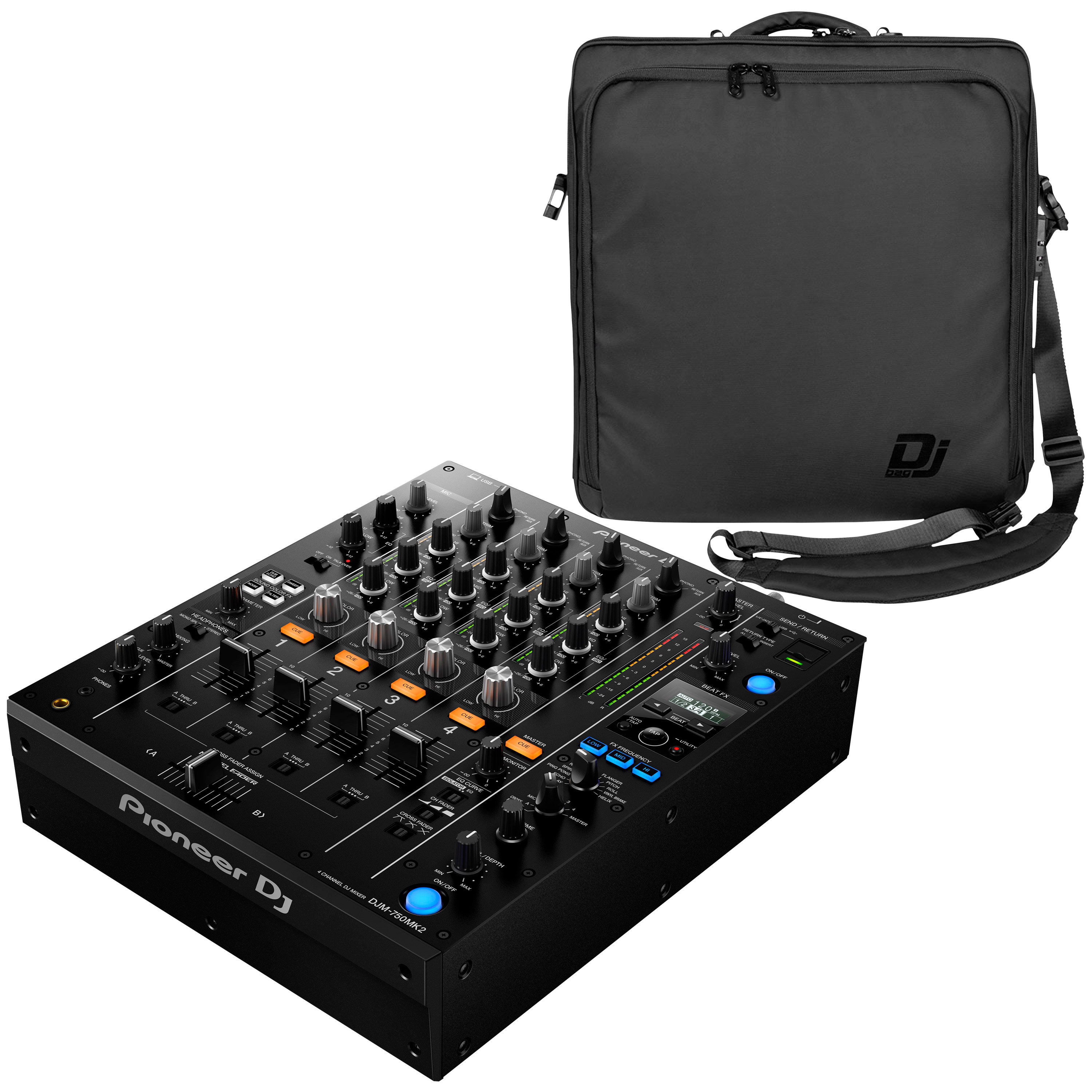 Pioneer DJ DJM 750 MK2 + CDM-MK2 Bag