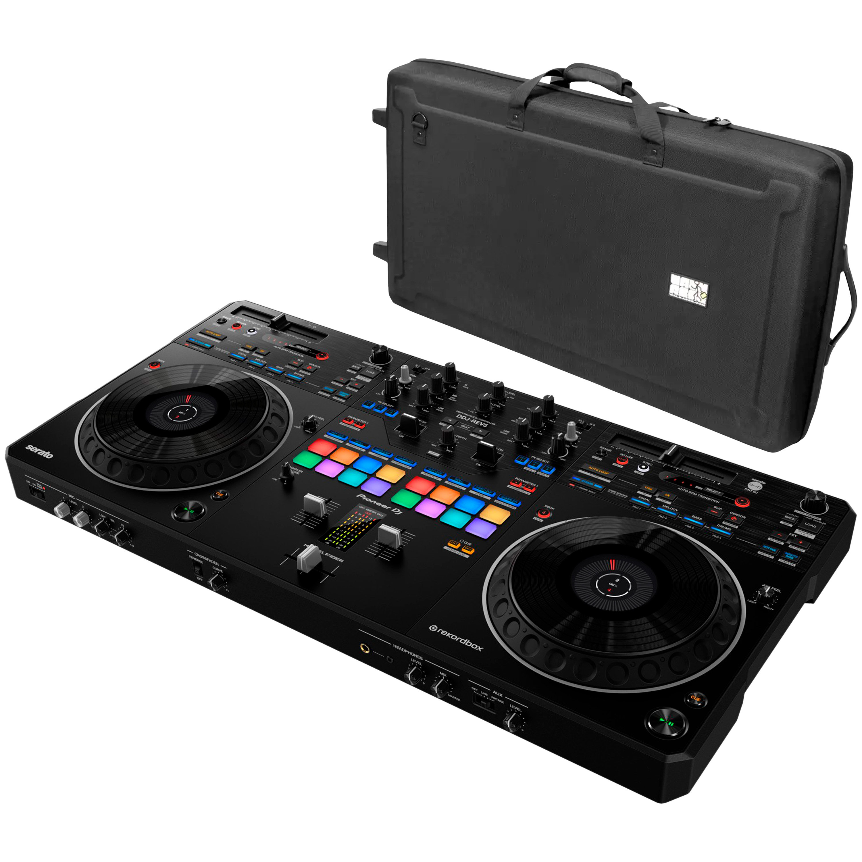 Pioneer DJ DDJ-REV5 + Eva-Case Pickfoam XXL Wheel